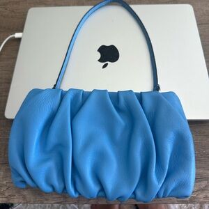Blue Staud Leather Handbag